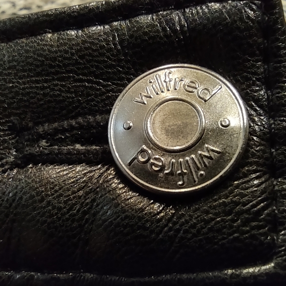 Aritzia Wilfred The Melina, Black, Vegan Leather, High Rise, 5 pockets, Size 12 - Picture 5 of 14